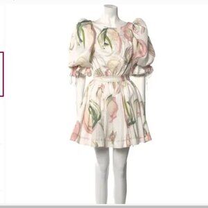Aje Women's Imprint Puff-Sleeve Mini Dress